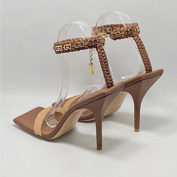 Givenchy 4G Woven Ankle Strap Stiletto Sandals size 38.5 - Picture 7 of 13